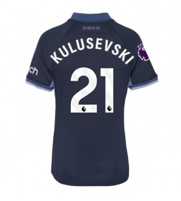 Tottenham Hotspur Dejan Kulusevski #21 Bortatröja Dam 2023-24 Kortärmad